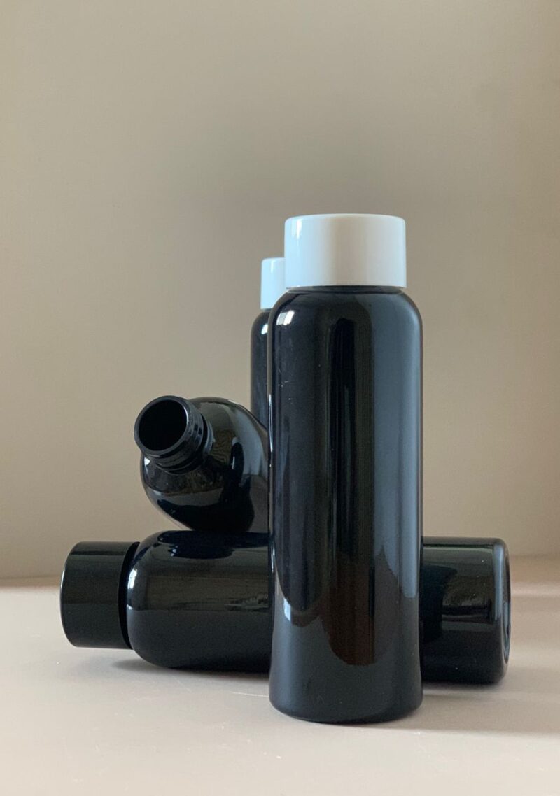 200ml PET Black Plastic Bottle