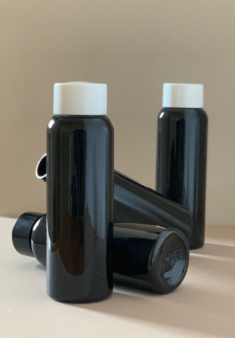 200ml PET Black Plastic Bottle - Image 2