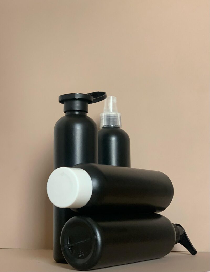 250ml Matte Black Boston Bottles