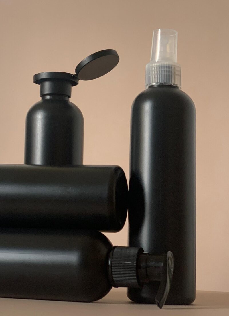 250ml Matte Black Boston Bottles - Image 2