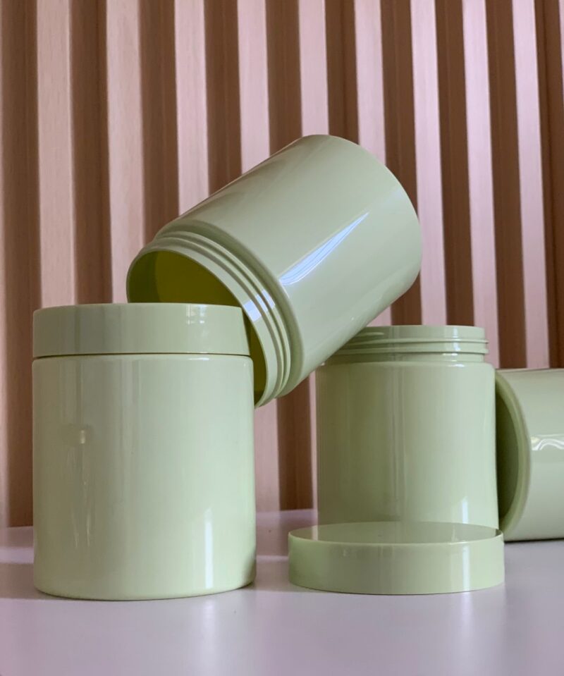 250ml PET Plastic Green Jar