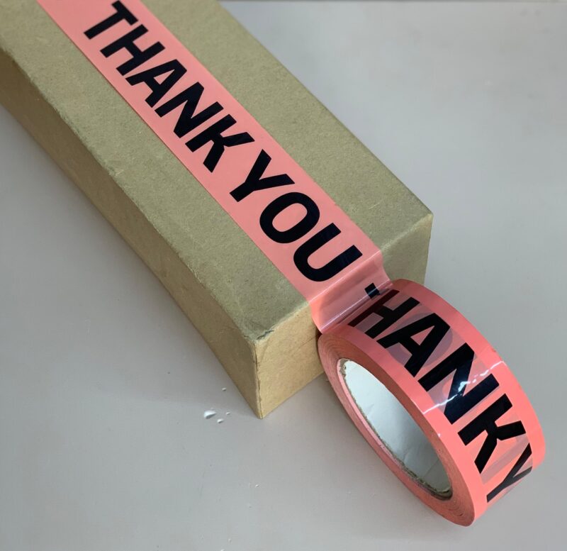 Thank you, custom Printed BOPP Tape, - Image 4