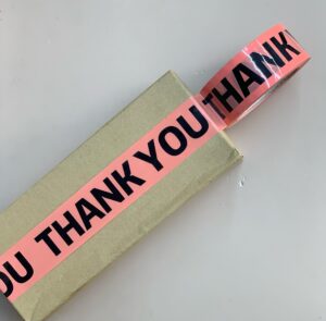 Thank you, custom Printed BOPP Tape,